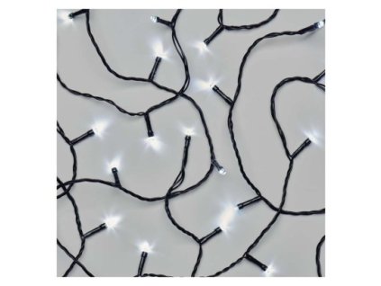 LED vianočná reťaz, 8,4 m, 3x AA, vonkajšia aj vnútorná, studená biela, časovač