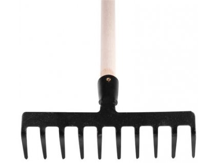 Hrábě Strend Pro Premium R-606, 10 zubé, kované, dřevěná násada