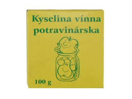 Kyselina vínna, potravinárska, 100 g