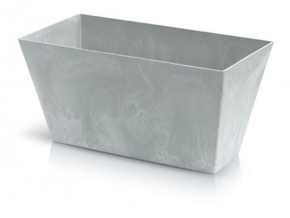 Květináč TUBUS Case Beton 400x216x200 mm, vzhled beton