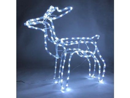 Dekorácia MagicHome Vianoce, Sob, 144x LED studená biela, 230V, exteriér, 59x27,50x64 cm