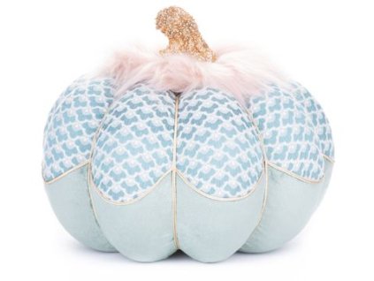 Dekorácia MagicHome Vianoce, Tekvička, modrá, 29x24 cm