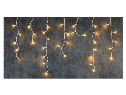 Reťaz MagicHome Vianoce MULTI CONNECT Icicle, 200 LED teplá biela, cencúľová, jednoduché svietenie, 230 V, 50 Hz, IP44, bez zdroja, exteriér, osvetlenie, L-5 m