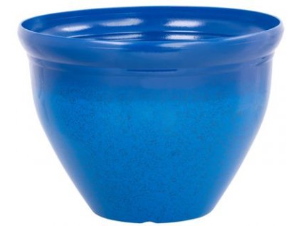 Kvetináč Strend Pro, glazúra, modrý, 38x28,5 cm