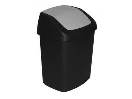 Kôš Curver® SWING BIN, 15 lit., 24.8x30.6x41.8 cm, čierny/sivý, na odpad