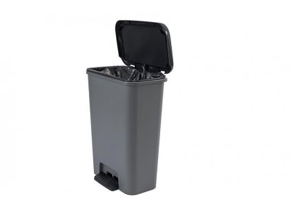 Kôš Curver® COMPATTA BIN, 50 lit., 29.4x49.6x62 cm, čierny/sivý, na odpad