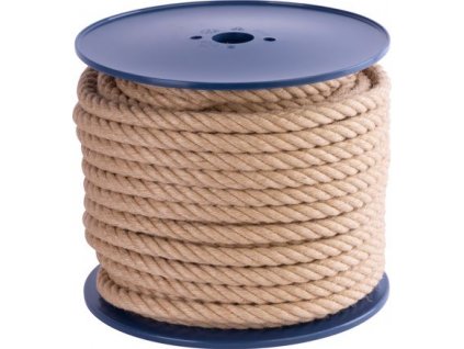 Lano Strend Pro Premium, jutové, prírodné, 16 mm, stáčané, L-50 m