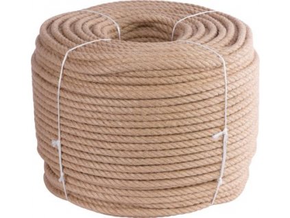 Lano Strend Pro Premium, jutové, prírodné, 12 mm, stáčané, L-220 m
