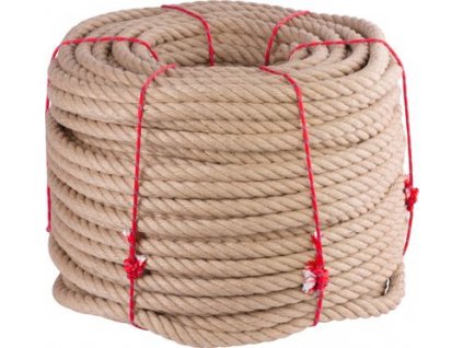 Lano Strend Pro Premium, jutové, prírodné, 26 mm, stáčané, L-150 m