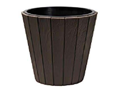 Květináč s vložkou WOODE 490, 54 lit., hnědý