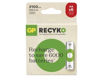Nabíjacia batéria GP ReCyko 2100 (AA) 6 ks