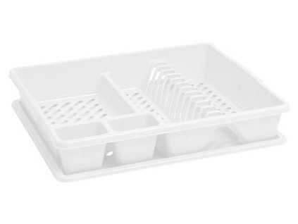 Odkvapkávač Curver®, 38x45x8,8 cm, na kuchynský riad, biely