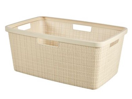 Kôš Curver® JUTE, 46 lit., béžový, 39x59x26 cm, na bielizeň, prádlo