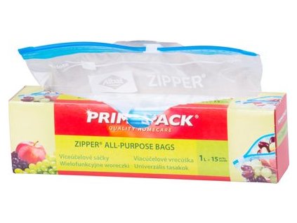 Vrecko Primapack Zipper, vrecúško, viacúčelové, na potraviny, 1 lit., 15 ks