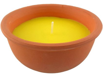 Sviečka Citronella, repelentná, terakota, 220 g, 60x150 mm