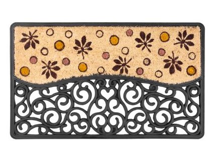 Rohožka MagicHome RCP 129, pred dvere, Oldstyle, 45x75 cm, guma
