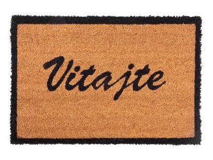 Rohožka MagicHome RBC 199, pred dvere, Vitajte, 40x60 cm, guma/kokos