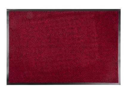 Rohožka MagicHome, pred dvere, 60x90 cm, čierna/červená