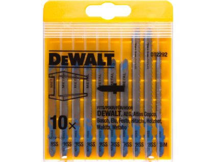 DEWALT DT2292 SADA LISTY PÍLOVÉ DO KOVU 10 DIELNA