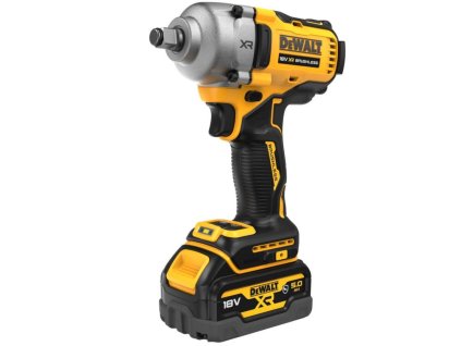 DEWALT DCF891P2G Uťahovač rázový 18V 1/2" poist. krúžok 2x5,0Ah GFN kryt PUR vložka