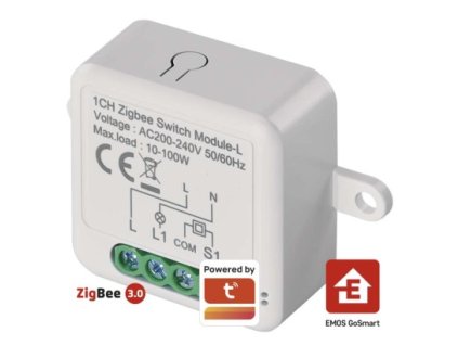 GoSmart spínací modul IP-2103SZ, ZigBee, 1-kanálový (nevyžaduje N vodič)