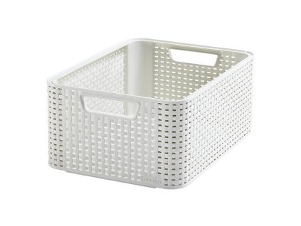 Košík Curver® STYLE2 M, krémový, 38x29x17 cm