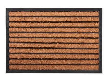 Rohožka MagicHome RBC 129, pred dvere, Lines, 40x60 cm, guma/kokos