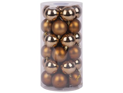 Gule MagicHome Vianoce, 30 ks, medené, mix, na vianočný stromček, 6 cm