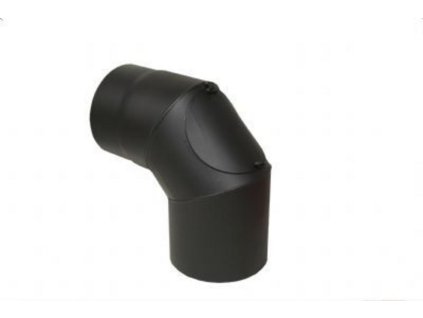 Koleno dymové hrubostenné 90° s čistiacim otvorom priemer 150mm - 1,5 mm plech