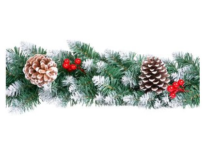 Girlanda MagicHome Vianoce, Berry, 180 cm, 150 vetiev