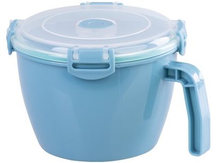 Dóza MagicHome, s uškom, otvárateľné veko, s rúčkou, 900 ml, hrnček s uškom, hrnček 168x138x104 mm