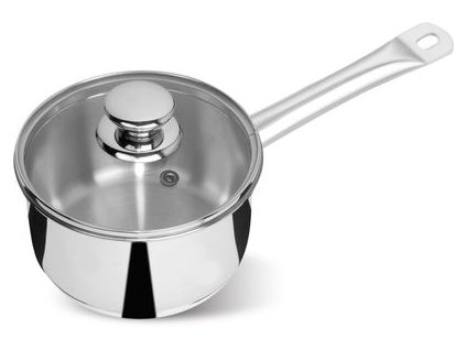 Rajnica MagicHome Chloe, 18 cm, 2 lit. so sklenenou pokrievkou, nerez