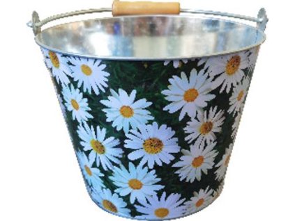 Vedro Strend Pro, 5 lit., kovové, potlač kvetov