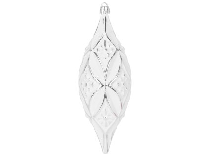 Ozdoba MagicHome Vianoce, strieborné, na vianočný stromček, 2 ks, 16 cm