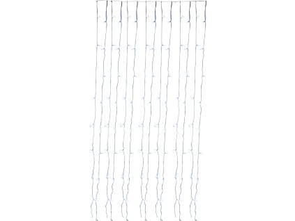 Reťaz MagicHome Vianoce Curtain, 160 LED studená biela, 230V, 50 Hz, 8 funkcií, časovač, osvetlenie, L-1,5 + 2 m