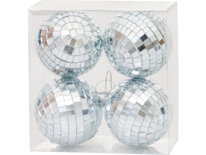 Gule MagicHome Vianoce, 4 ks, mix, na vianočný stromček, 8 cm