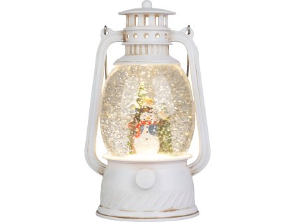 Lampáš MagicHome Vianoce, snehuliak, plast, 1xLED teplá biela, 12x10x20.5 cm, 3xAA