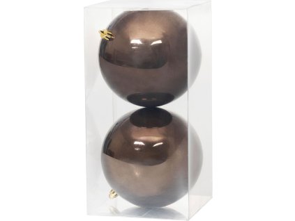 Gule MagicHome Vianoce, 2 ks, hnedé, na vianočný stromček, 12 cm