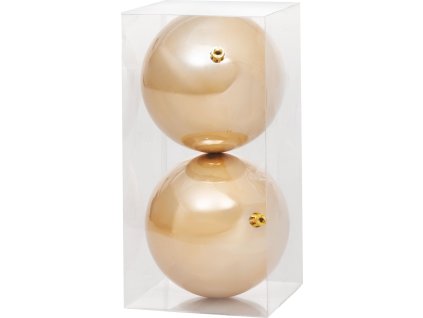 Gule MagicHome Vianoce, 2 ks, zlaté, na vianočný stromček, 12 cm