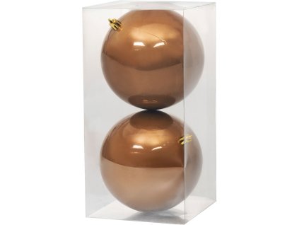 Gule MagicHome Vianoce, 2 ks, bronzové, na vianočný stromček, 12 cm