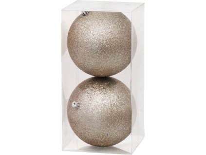 Gule MagicHome Vianoce, 2 ks, béžové, na vianočný stromček, 12 cm