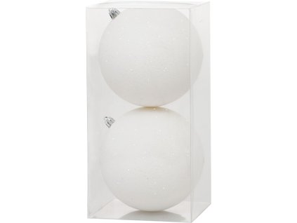 Gule MagicHome Vianoce, 2 ks, biele, na vianočný stromček, 12 cm