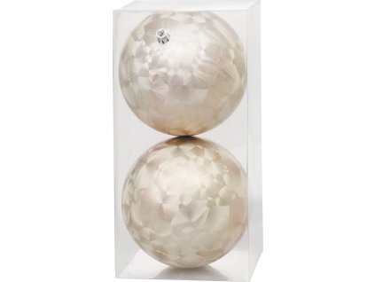 Gule MagicHome Vianoce, 2 ks, béžové, na vianočný stromček, 12 cm