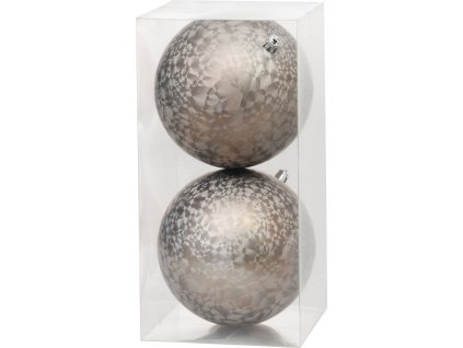 Gule MagicHome Vianoce, 2 ks, taupe, na vianočný stromček, 12 cm