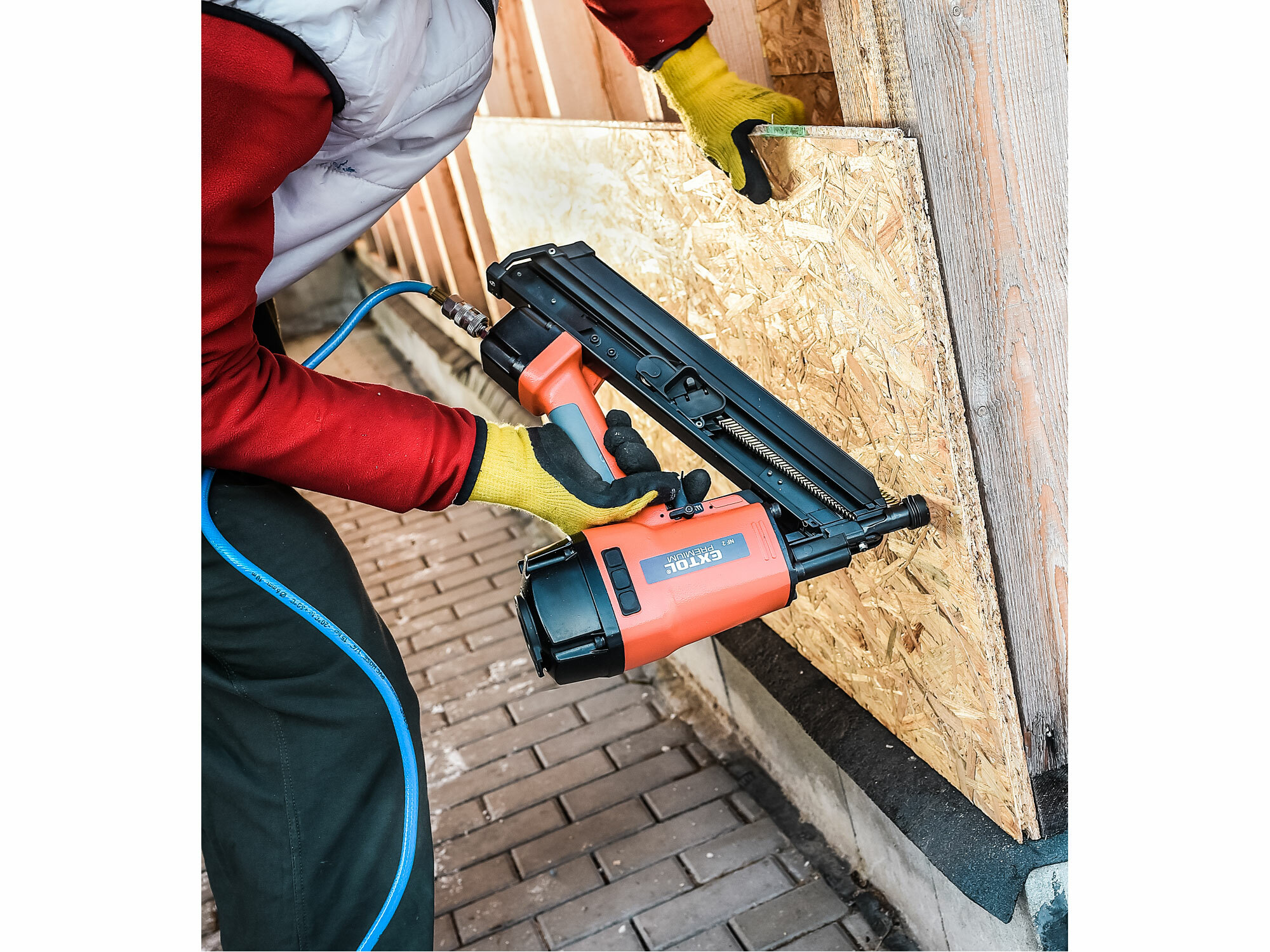 EXTOL PREMIUM 8865042 Klincovačka pneumatická, 1485Nm, klince 50-90mm