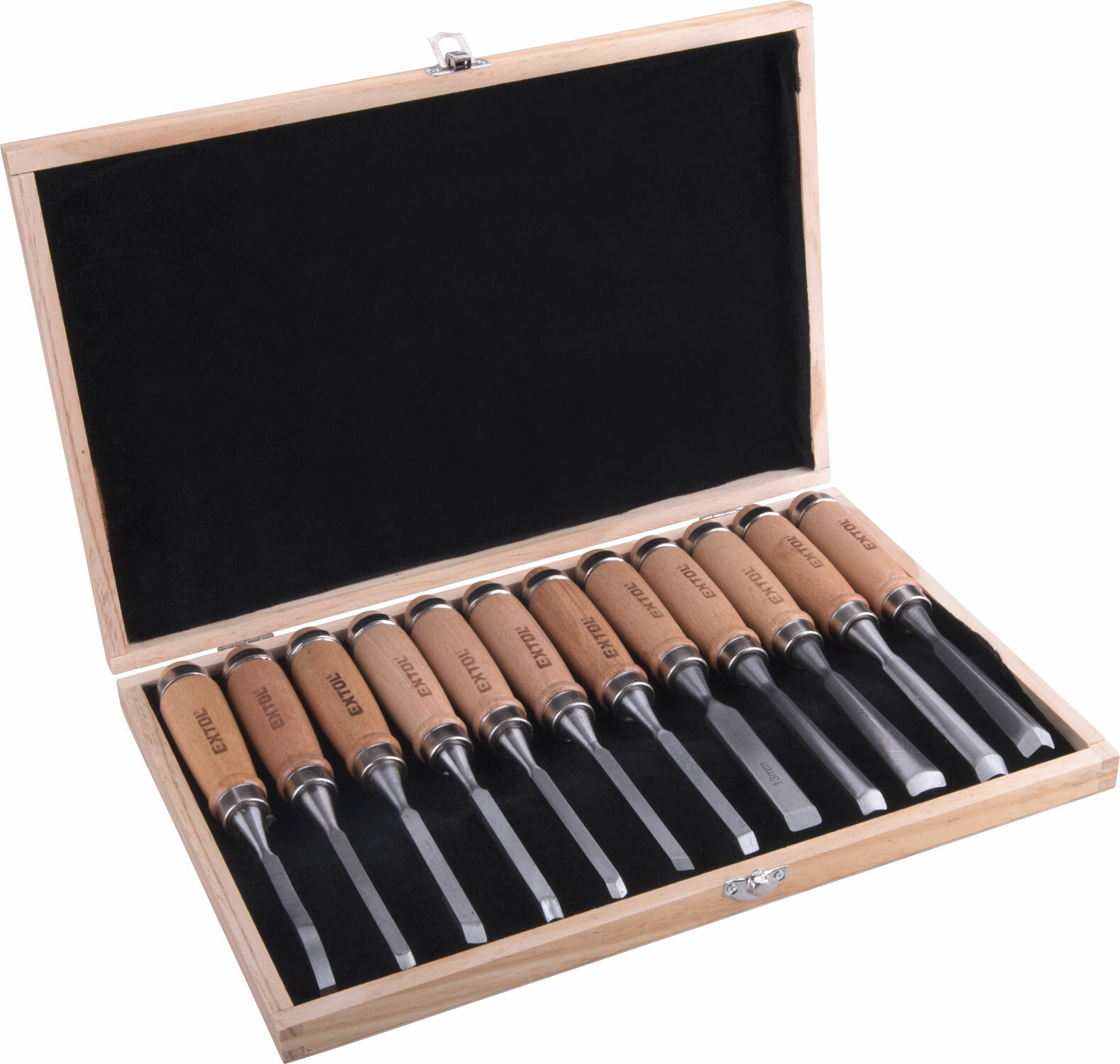 EXTOL PREMIUM 8812405 Dláta rezbárske, 12-dielna sada