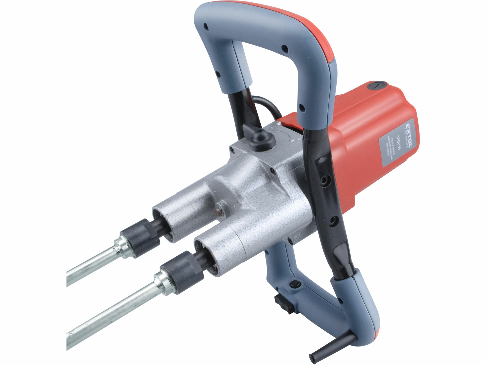 EXTOL PREMIUM 8890610 Miešadlo stavebné dvojmetlové, príkon 1800W, 2 rýchlosti, max. 90l