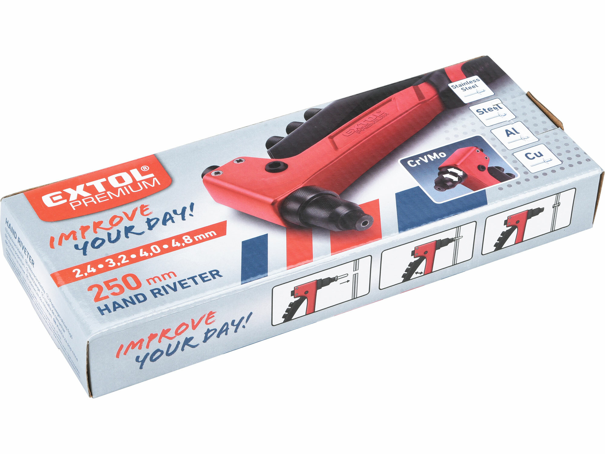 EXTOL PREMIUM 8813742 Kliešte nitovacie, 250mm