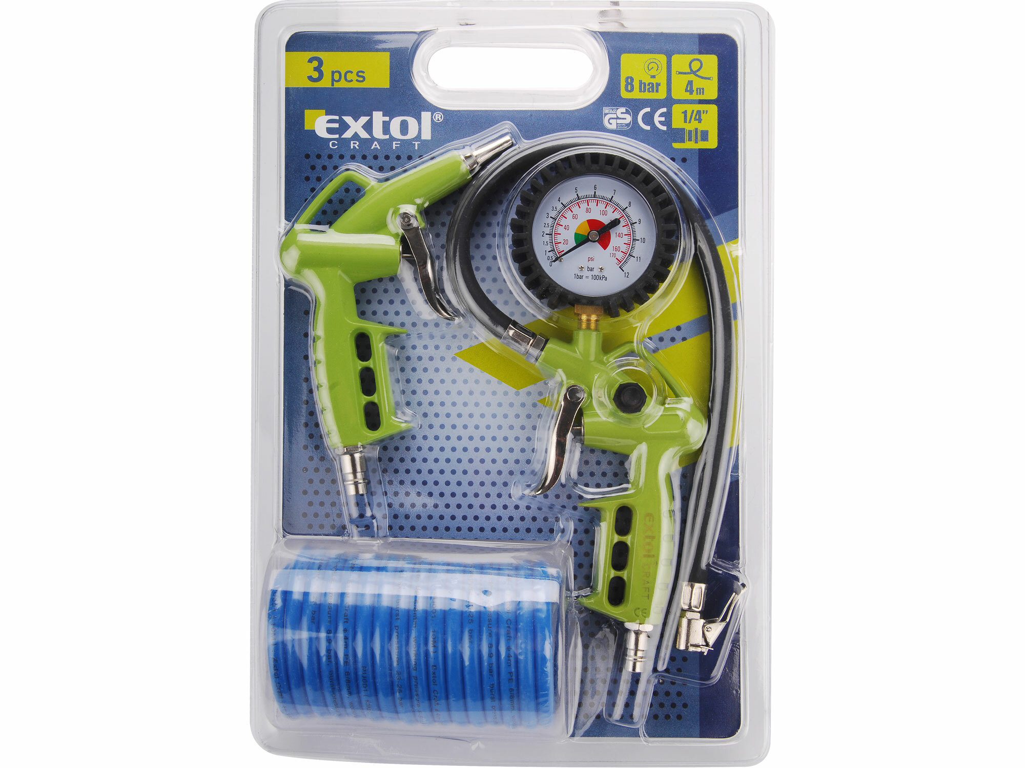 EXTOL CRAFT 99302 Náradie ku kompresoru, sada 3ks