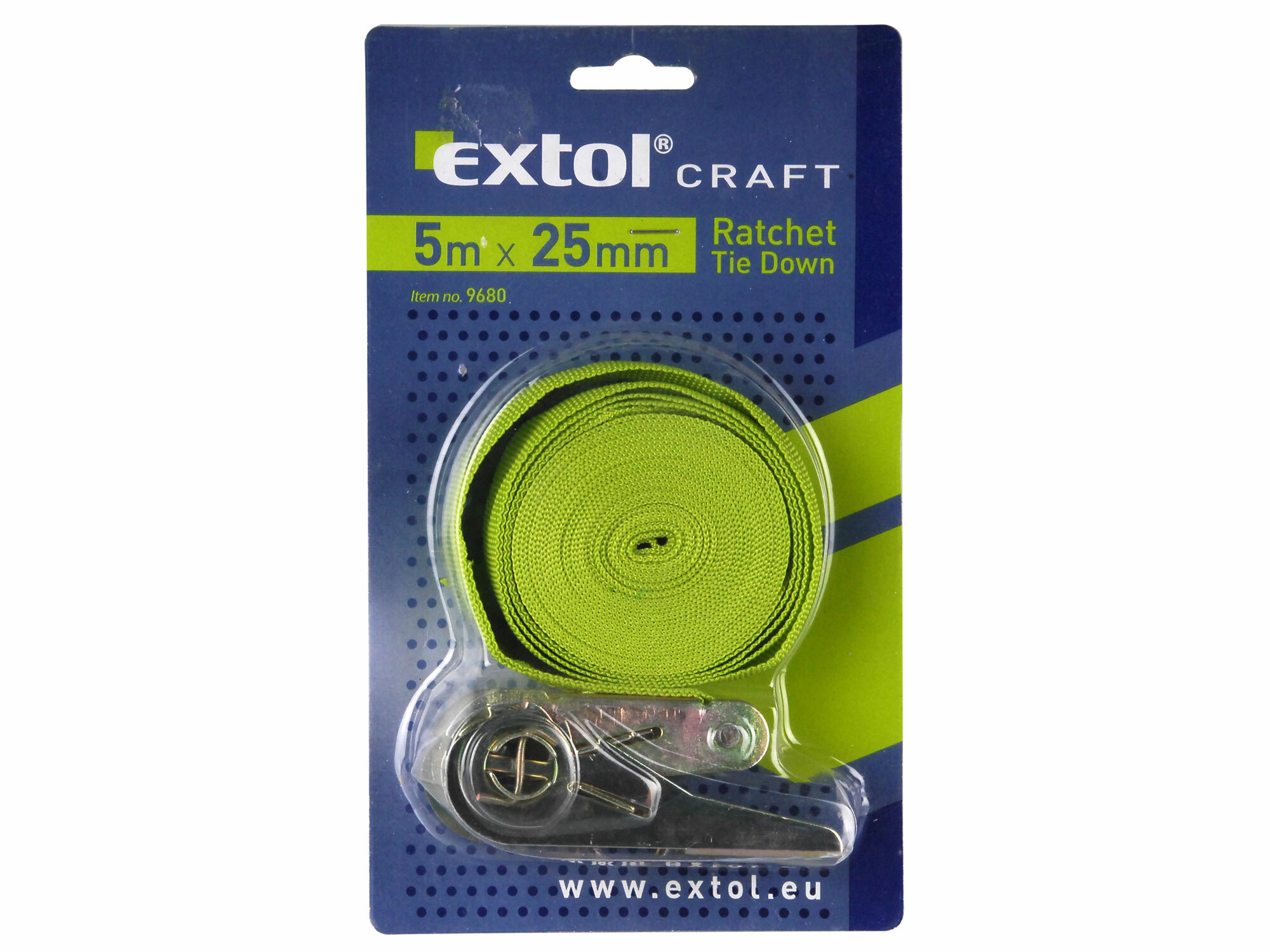 EXTOL CRAFT 9681 Pás sťahovací ''gurtňa'', 5m, 2 háky, nosnosť max. 150kg